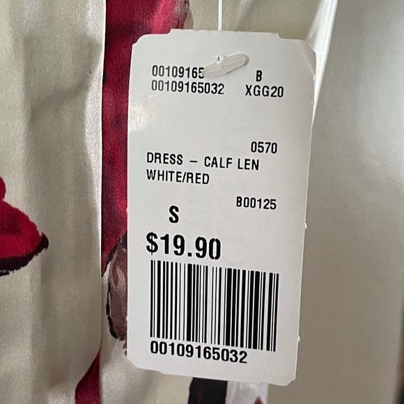 NWT - F21 - Satin Midi Rose Dress - Size S - Picture 4 of 4